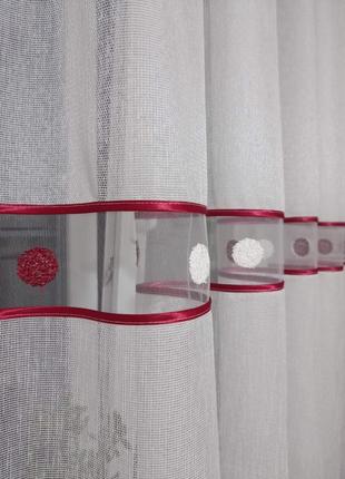 Тюль короткая 1.50, занавеска на кухню, в детскую