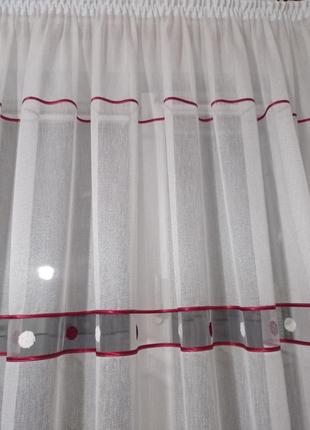 Тюль короткая 1.50, занавеска на кухню, в детскую