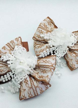 Набор бантов для девочки  нарядные бантики школьные бантики