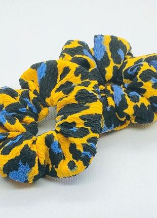 Гумка для волосся з принтом леопард