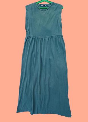 Шикарное коттоновое платье в пол, 40-46разм,zara.