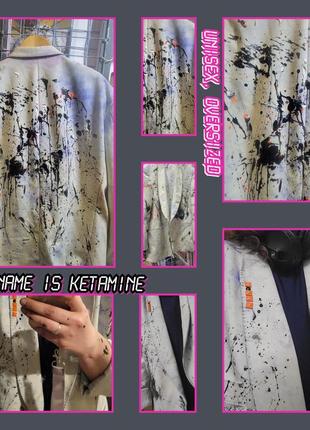 Двусторонний пиджак, жакет marks and spencer, oversize, дизайнерский