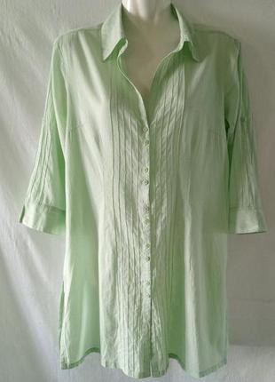 Рубашка туника блуза батист хлопок