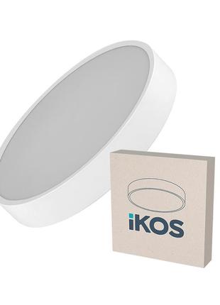 Світильник стельовий з пультом дк ikos colo 52w 2800-6500к ip20 0003-blg