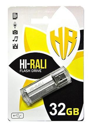 Флеш-накопичувач usb 32gb hi-rali corsair series silver (hi-32gbcorsl)