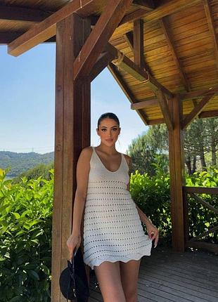 Женское платье вязка