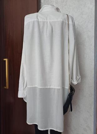 Трендова сорочка,розмір 14, river island,бавовна, по низу віскоза3 фото