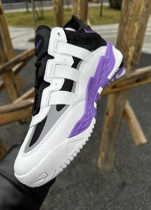 Кросівки adidas niteball, фіолетові4 фото
