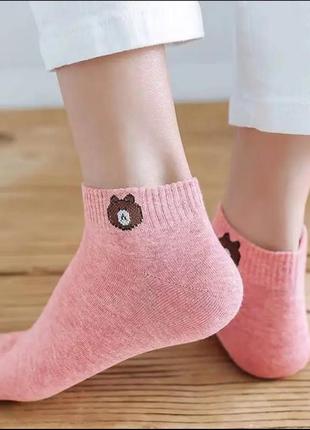 Короткі шкарпетки жіночі/короткі шкарпетки різнобарвні2 фото