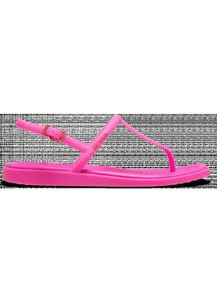 Crocs miami thong flip sandal оригінал сша w9 39-40 (25 cm) жіночі сандалі босоніжки яскраві original спорт
