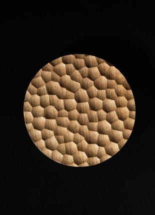 Дизайнерская мебельная ручка из дерева 120 мм button 02