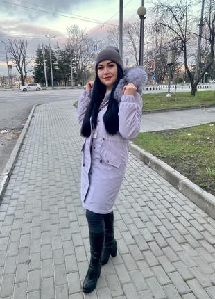 Ловите жаркие скидки на женские парки с натуральным мехом