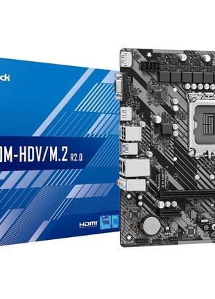 Материнська плата asrock h610m-hdv/m.2 r2.0 socket 1700