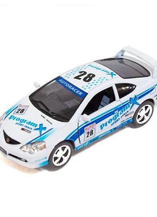 Машинка kinsmart "street fighter honda integra" (белая)