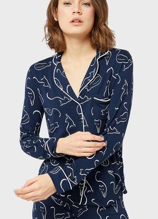 Трикотажная пижамная рубашка etam