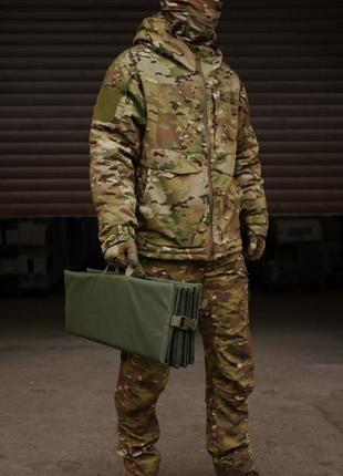 Каремат тактичний розкладний армійський військовий килимок-сидіння для військових зсу оліва ve-338 фото