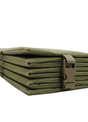 Каремат тактичний розкладний армійський військовий килимок-сидіння для військових зсу оліва ve-334 фото