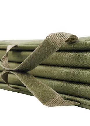 Каремат тактичний розкладний армійський військовий килимок-сидіння для військових зсу оліва ve-336 фото