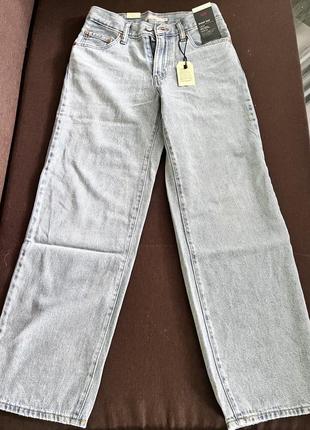 Levi's premium женские голубые джинсы baggy dad