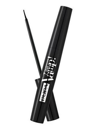 Подводка для век pupa vamp! professional liner waterproof 100 extra black, 4.5 мл
