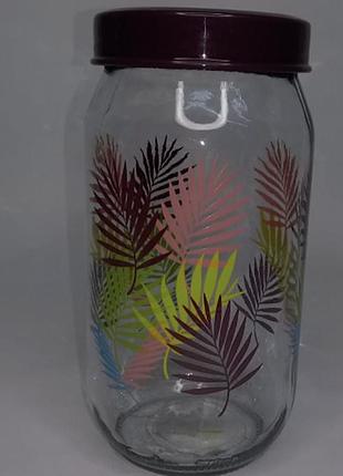 Банка herevin fiolet leaf фіолетова 1 л2 фото