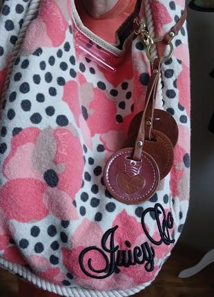 Сумка тоут juicy couture котон шкіра