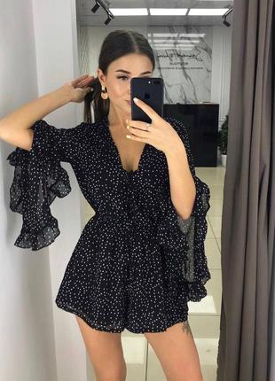 Комбинезон в горошек