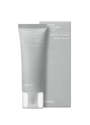 Celimax dual barrier watery sun cream сонцезахисний крем з комплексом керамідів