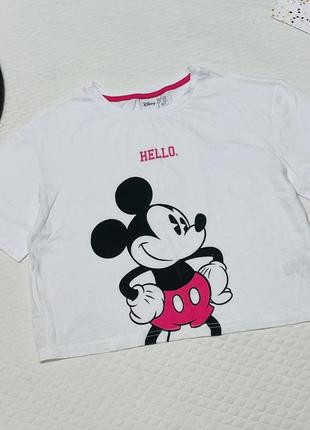Футболка кроп-топ  disney mickey mouse 🌞 primark 🌷