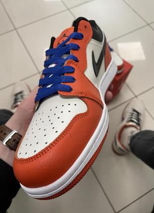 Кросівки nike air jordan 1 low (orange)2 фото