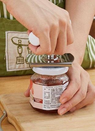 Открывалка с ручкой из нержавеющей стали для закручивающихся крышек