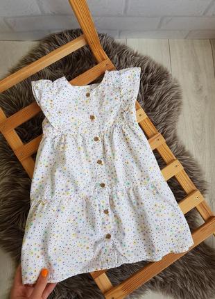 Нежное платье в цветочный принт👭
фирмы m&s
2/3 рочки (98см)
состояние: отличное