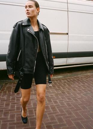 Велосипедки в рубчик zara