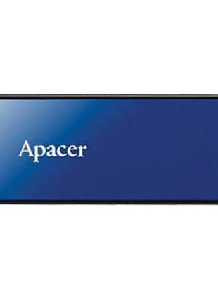 Флеш-накопичувач usb  64gb apacer ah334 blue (ap64gah334u-1)
