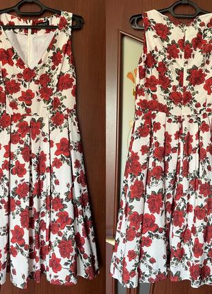 Платье платье сарафан в цветы