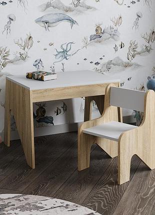 Комплект детской мебели в комбинированном цвете дуб сонома/ нимфея альба.