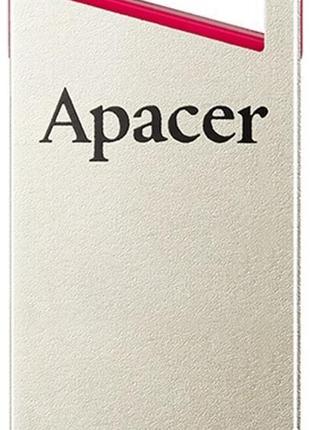 Флеш-накопичувач usb 32gb apacer ah112 gold/red (ap32gah112r-1)