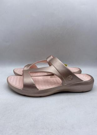 Женские шлепанцы joybees everyday sandals metallic rose gold оригинал3 фото