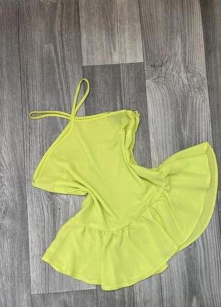 Неоновый шифоновый топ хс