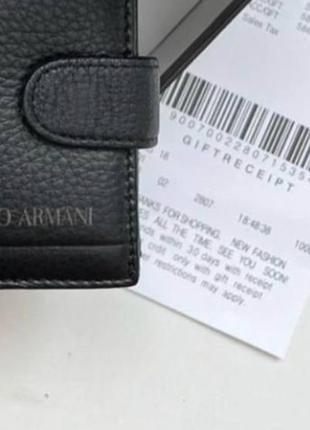 Мужской подарочный набор armani кошелек и ремень из натуральной кожи в подарочной коробке7 фото