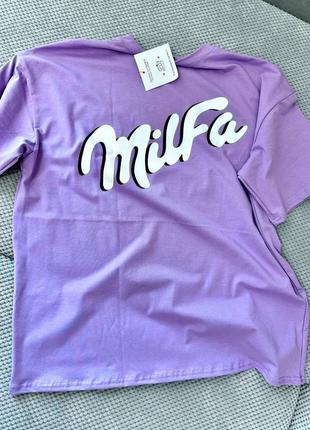 Milfa pizdec, prosecco, amore, футболка женские тренд, хит