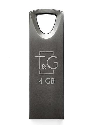 Флеш-накопичувач usb 4gb t&g 117 metal series black (tg117bk-4g)