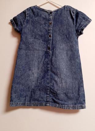 Джинсовое платье девочке 1.5-2 рочки #824#4 фото