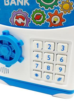 Копилка сейф детская piggy bank чемодан на колесах
