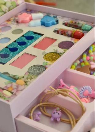 Набор детской декоративной косметики кейс единорог