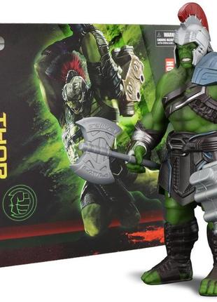 Халк гладиатор thor ragnarok фигурка 30 см подвижная игрушка супергерой с топором кувалдой и сменными аксессуарами