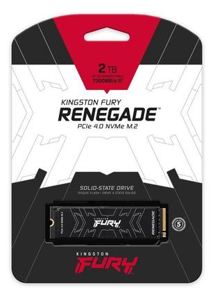 Накопичувач ssd 4tb kingston fury renegade m.2 2280 pcie 4.0 x4 nvme 3d tlc (sfyrd/4000g)3 фото