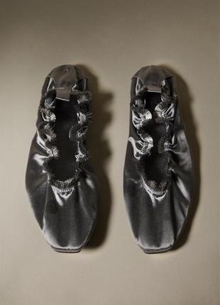 Сатиновые балетки