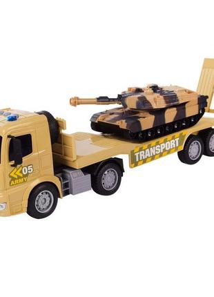 Военный грузовик игрушка с танком