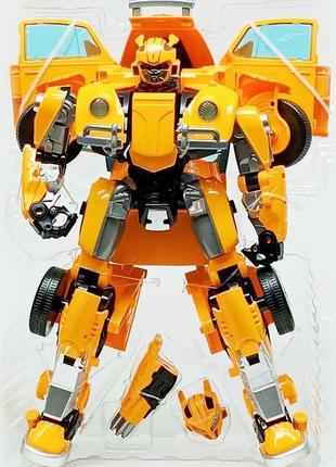 Робот трансформер бамблбі жук bumblebee transformers зі звуковими та світловими ефектами 34 см